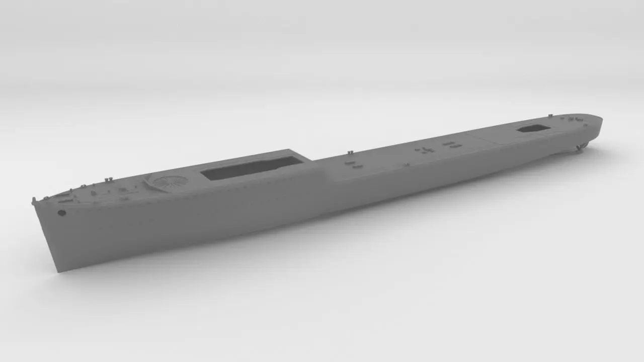 1/72 HMS Garland Hull - distefan 3d print