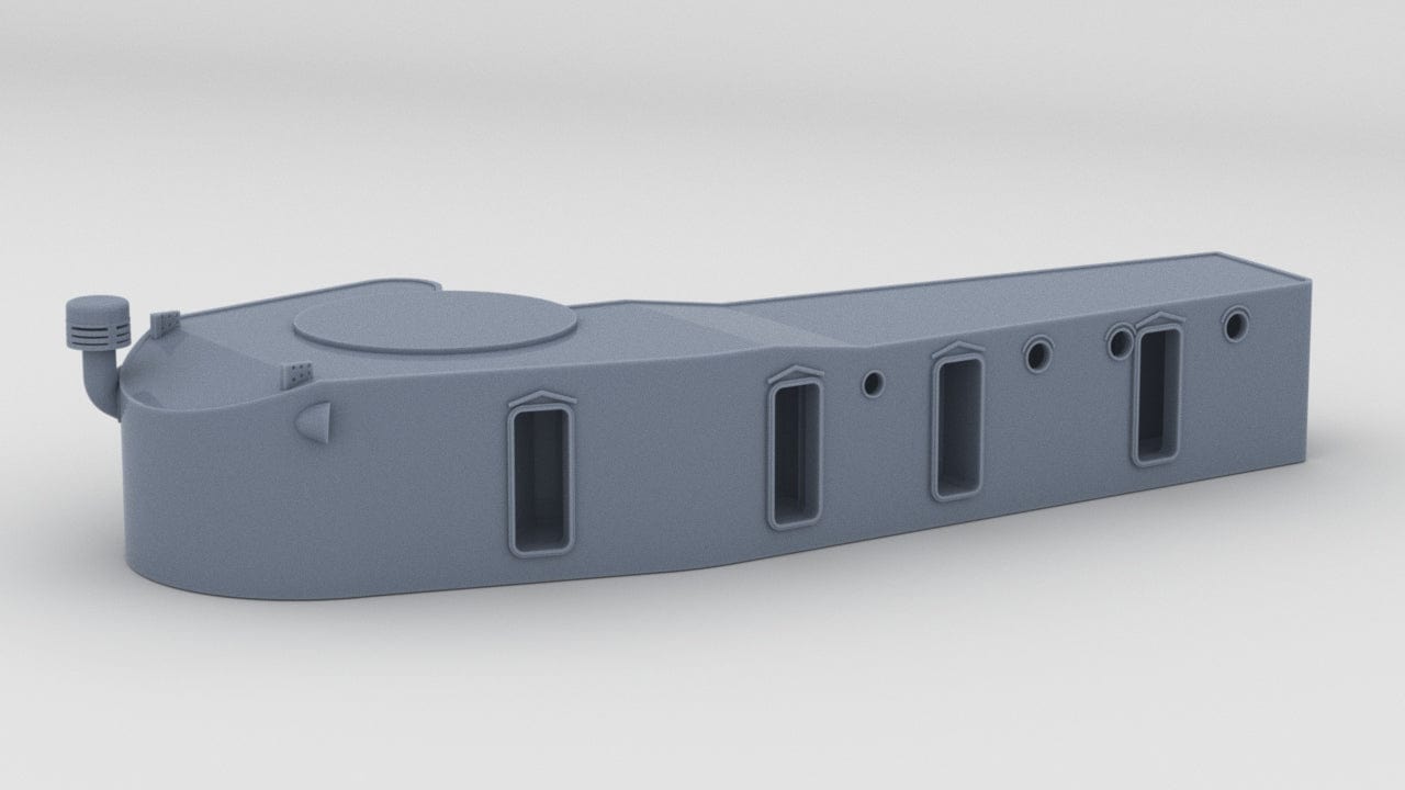 1/72 IJN Kagero Aft Deck House - distefan 3d print
