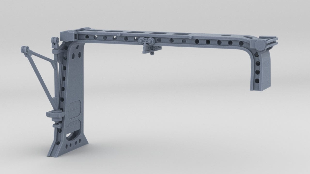 1/72 IJN Kagero Aft Torpedo Crane Port - distefan 3d print