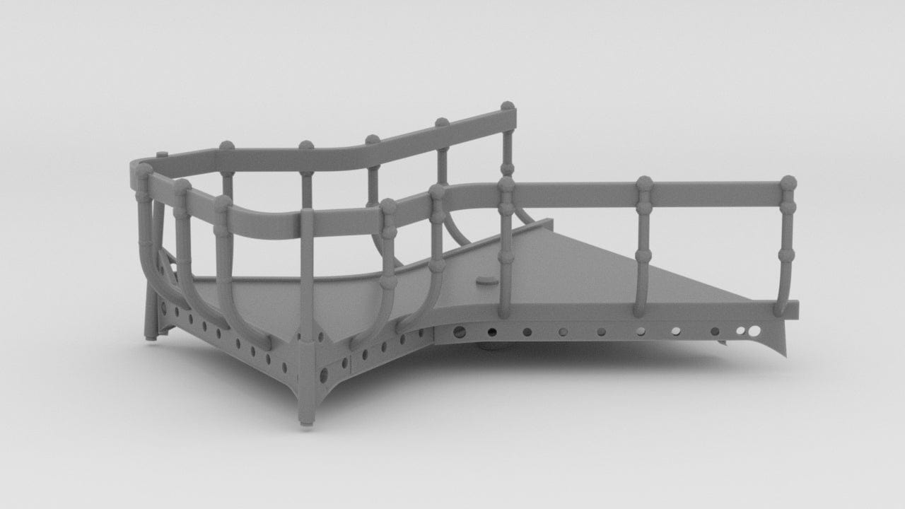 1/72 IJN Kagero Platform Signal Deck - distefan 3d print