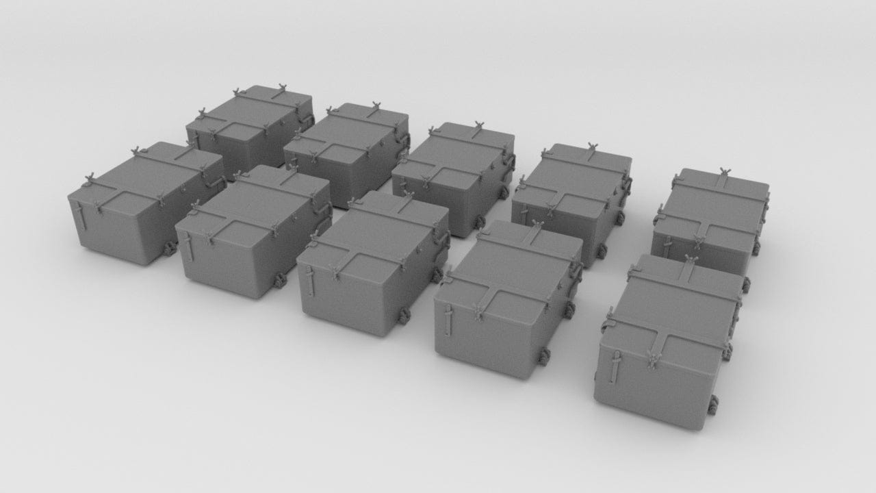 1/72 IJN Storage Box 25mm Double Set (10 pcs) - distefan 3d print