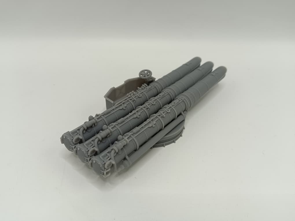 1/72 IJN Triple 610mm (24in) Torpedo Tubes - distefan 3d print