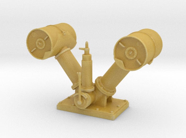 1/72 IJN Y depth charge launchers - distefan 3d print