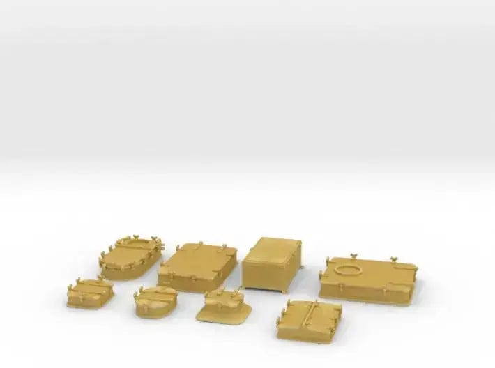 1/72 IJN Yamato Deck Hatches Set x8 - distefan 3d print