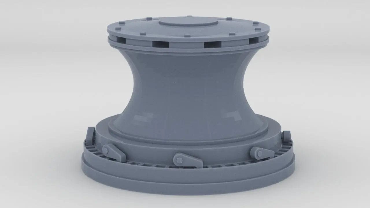 1/72 IJN Yamato Stern Capstan - distefan 3d print