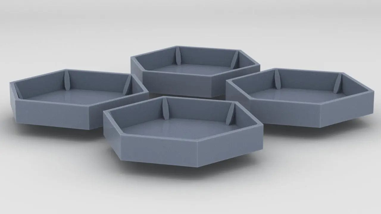 1/72 IJN Yamato Tubs for 46cm Type 94 Turrets Set (4pcs) - distefan 3d print