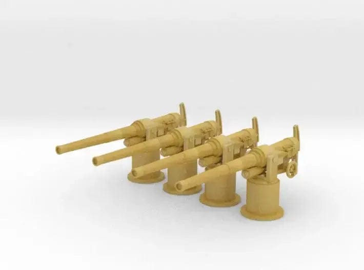 1/72 RN QF 12-pounder (76.2 mm) maount set 4pcs - distefan 3d print