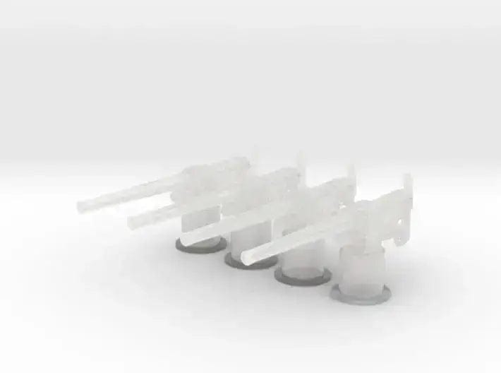 1/72 RN QF 12-pounder (76.2 mm) maount set 4pcs - distefan 3d print