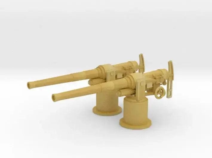 1/72 RN QF 12-pounder (76.2 mm) mount set 2pcs - distefan 3d print