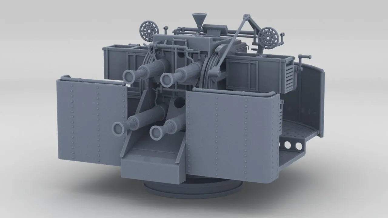 1/72 RN QF 2-Pounder (40mm) Quadruple Naval Gun - distefan 3d print