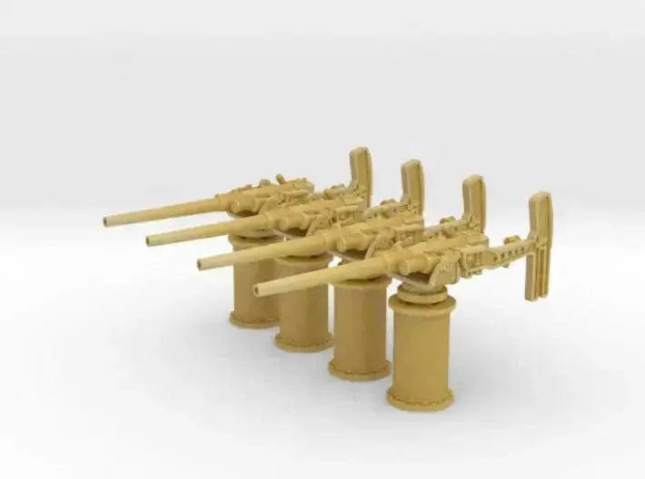 1/72 RN QF 3 pounder (46mm) Hotchkiss set 4pcs - distefan 3d print