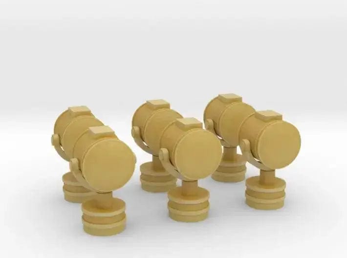 1/72 searchlight small for Greek cruiser set 6pcs - distefan 3d print