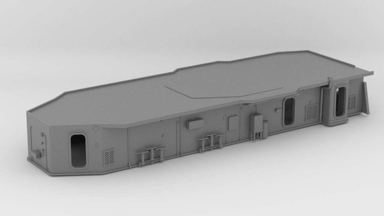 1/72 US Fletcher Structure Aft Deck 1 - distefan 3d print