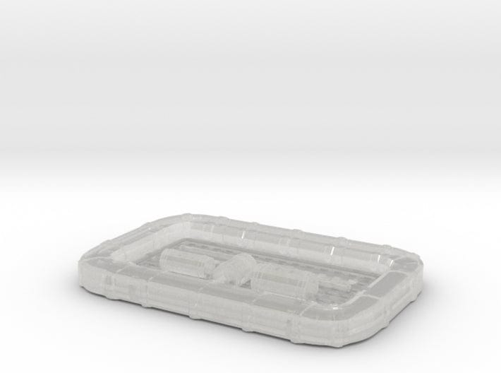 1/72 USN 25 man life raft square - distefan 3d print