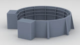 1/72 USN 40mm Bofors Tub Shield w/ Shell Bracket