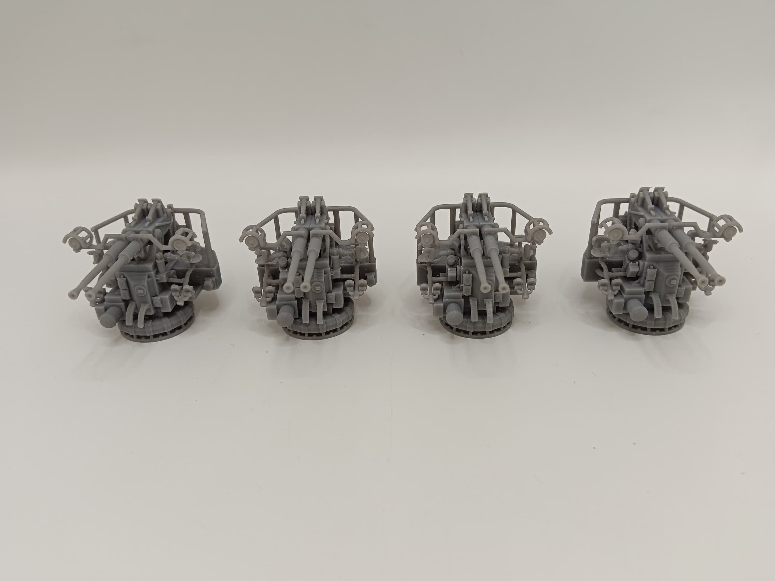 1/72 USN 40mm Bofors Twin Mount Set (4pcs) - distefan 3d print – alternate view