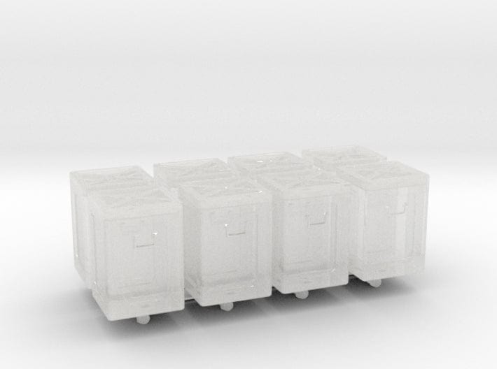 1/72 USN 40mm storage box lid closed set 8pcs - distefan 3d print