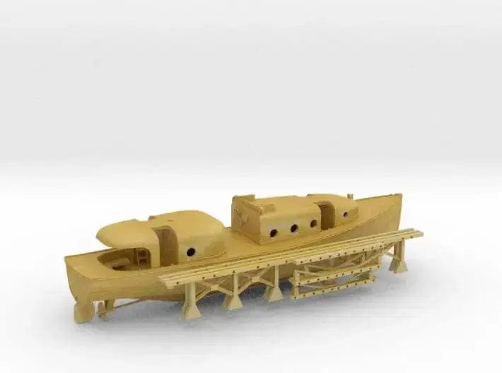 1/72 USN Admirals boat with cradles set - distefan 3d print