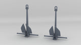 1/72 USN Anchor Danforth 2500kg Set (2pcs)