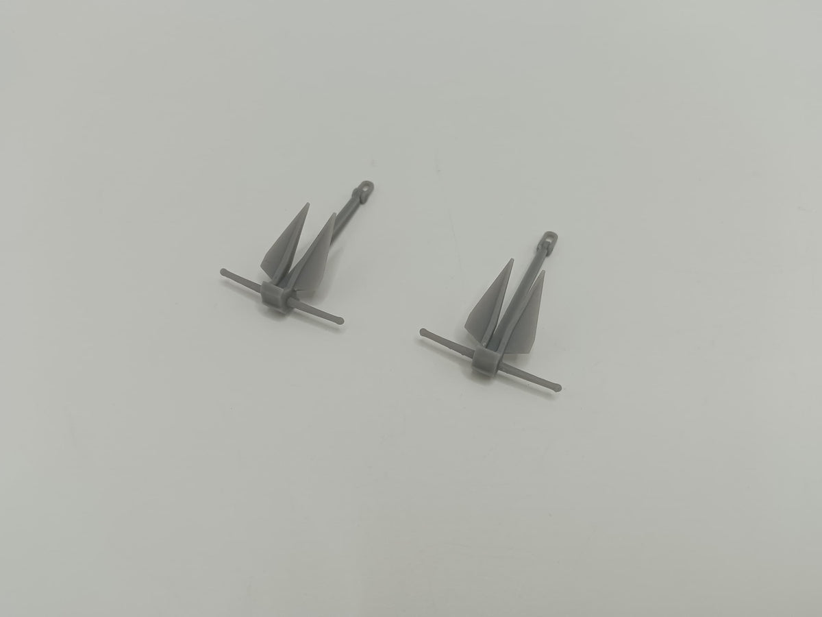 1/72 USN Anchor Danforth 750kg. Set (2pcs) - distefan 3d print – alternate view