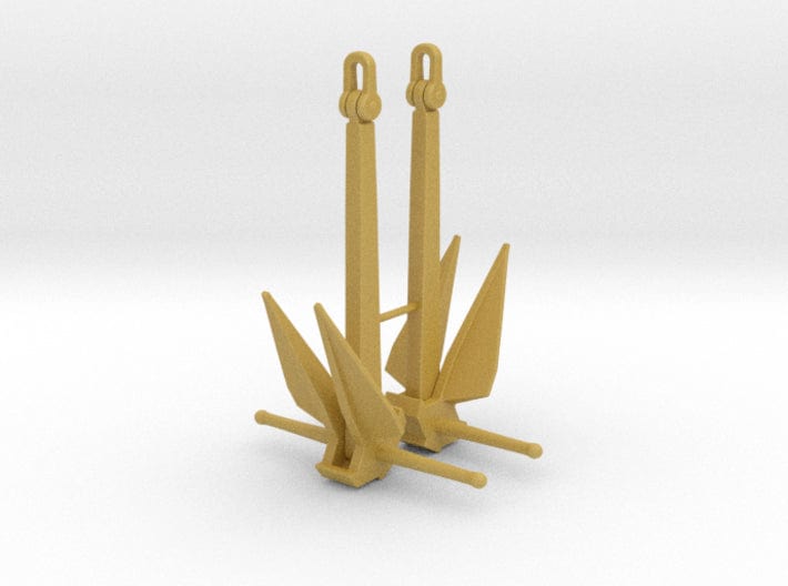 1/72 USN anchors, Destroyer (5000 lbs.) - distefan 3d print