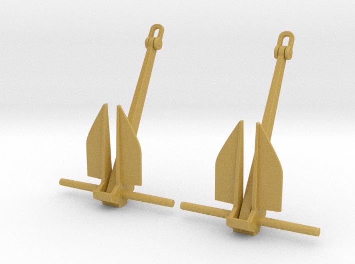 1/72 USN anchors, Destroyer (5000 lbs.) v2 - distefan 3d print