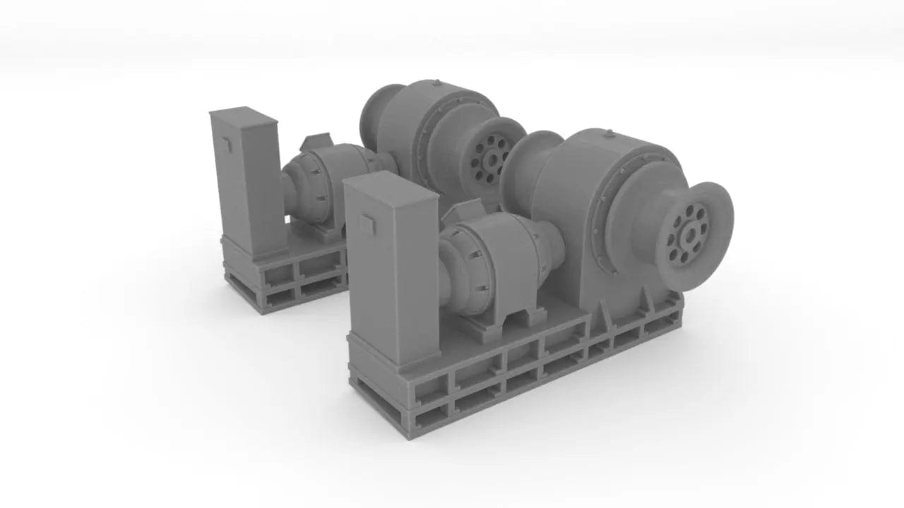 1/72 USN Boat Winches Set 2pcs - distefan 3d print