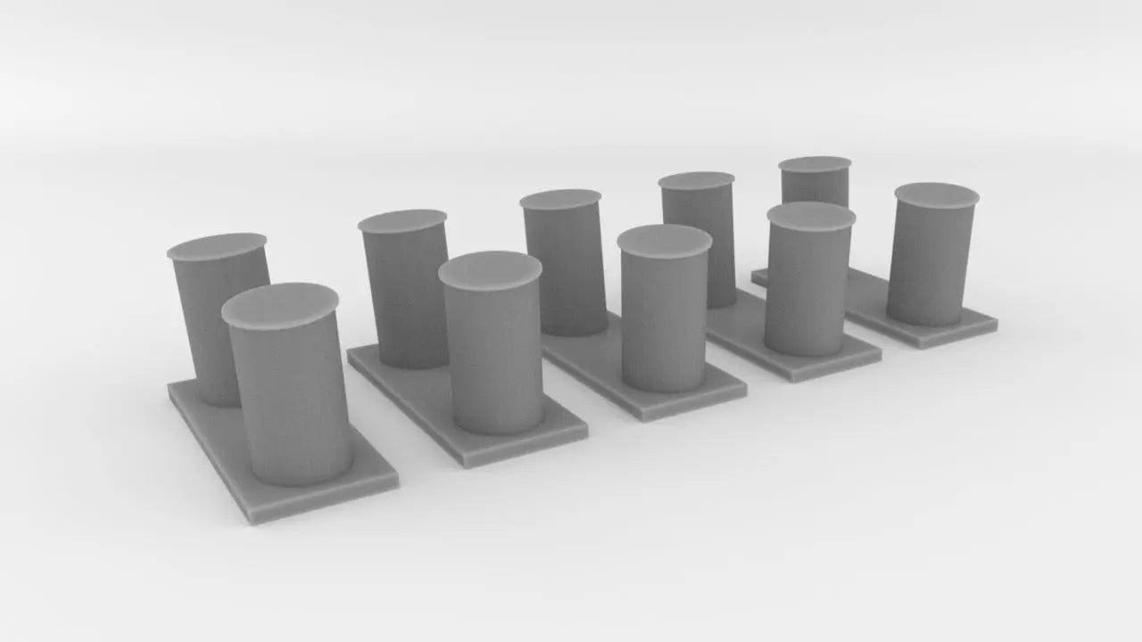 1/72 USN Destroyer Bollard Port Set - distefan 3d print