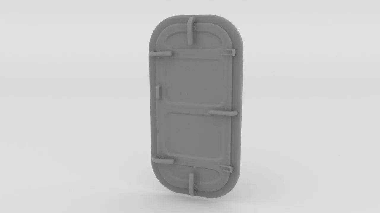 1/72 USN Door Watertight w. Frame Right v4 - distefan 3d print