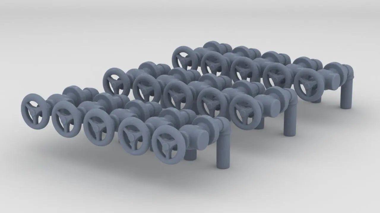 1/72 USN Foredeck Vent Set (15pcs) - distefan 3d print