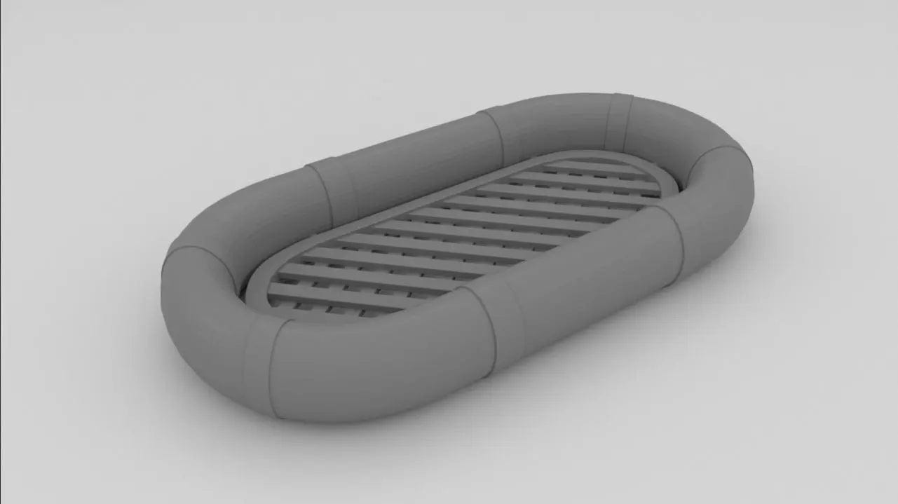1/72 USN Life Raft Oval 25 Man - distefan 3d print