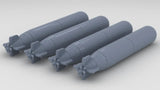 1/72 USN Mk13 Torpedo for PT Boat Set (4pcs)