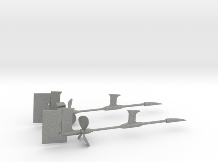 1/72 Props SET Supports And Rudders - distefan 3d print