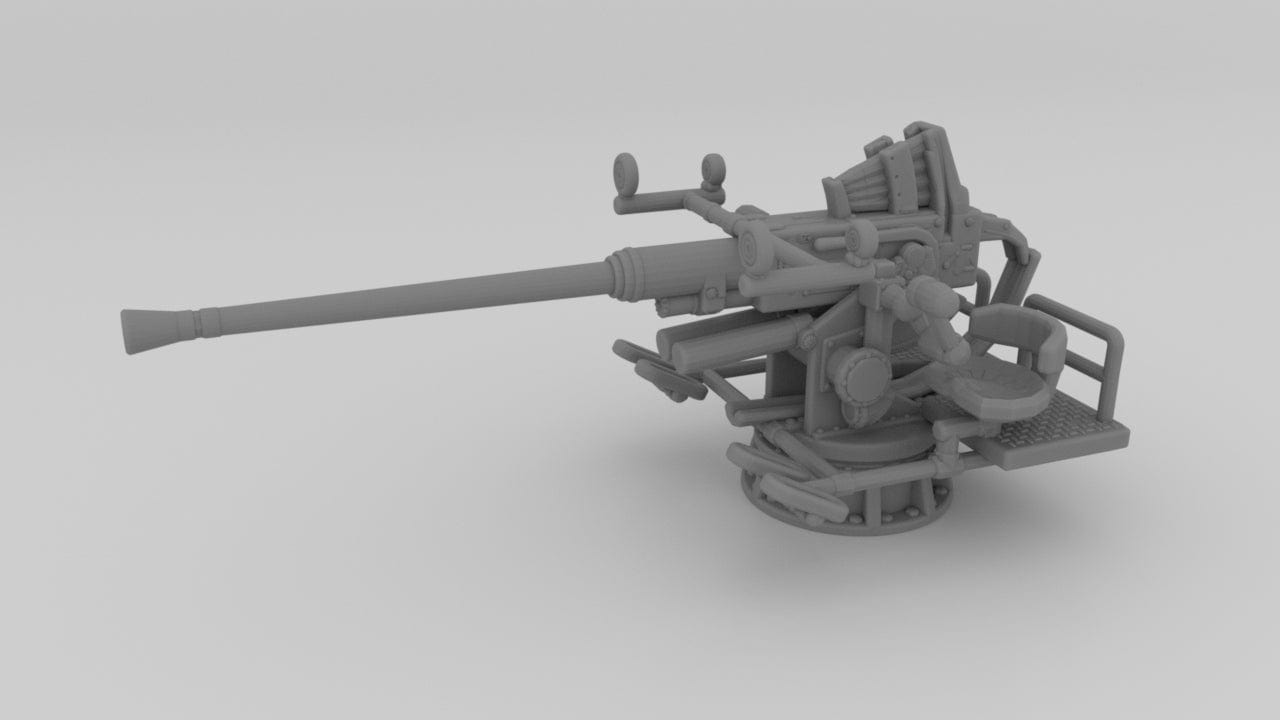 1/72 USN Single 40mm Bofors AA Gun (Distefan 3D Print)