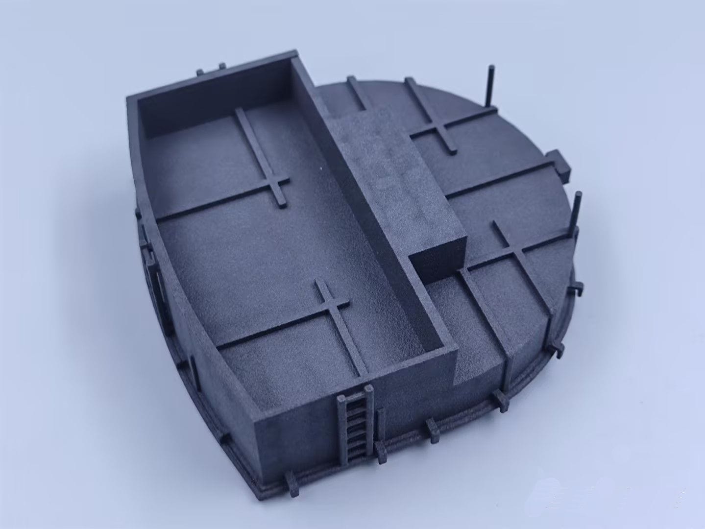 1/72 USN Stern Main Turret Tub for 40mm Bofors - distefan 3d print