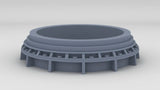 1/72 USN Twin 5"/38 Gun Base Stand (Flat)