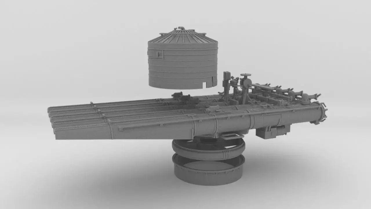 1/72 USS 21in Quadruple Torpedo Tube Launcher - distefan 3d print