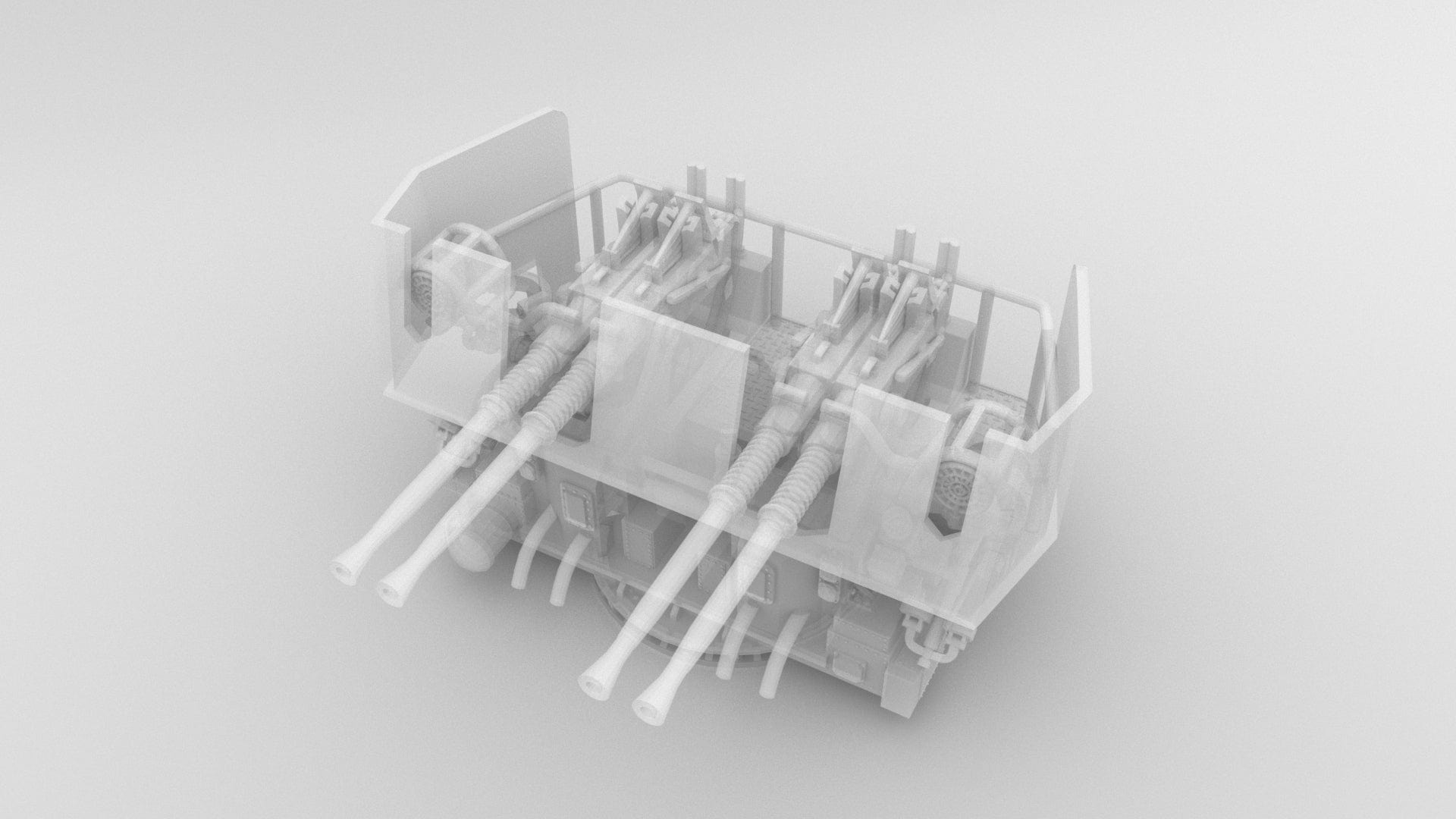 1/72 USS 40mm Bofors Quad Mount - distefan 3d print