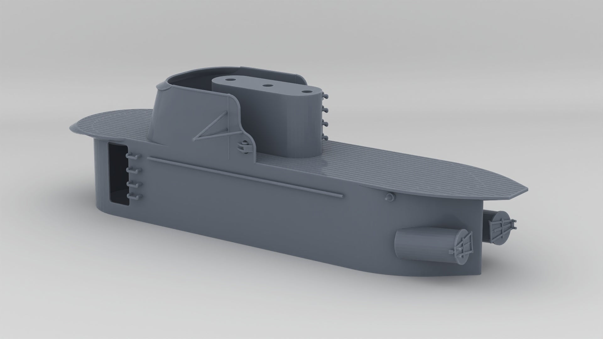 1/72 USS Balao Conning Tower - distefan 3d print – alternate view