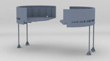 1/72 USS Fletcher 20mm Tubs (Round Bridge) Set (2pcs)