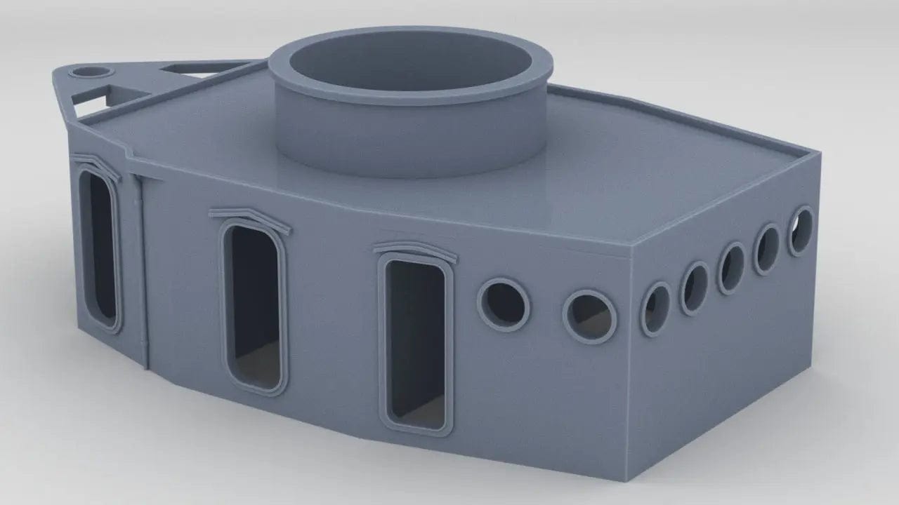 1/72 USS Fletcher Pilot House (Bath Iron Works-type) - distefan 3d print