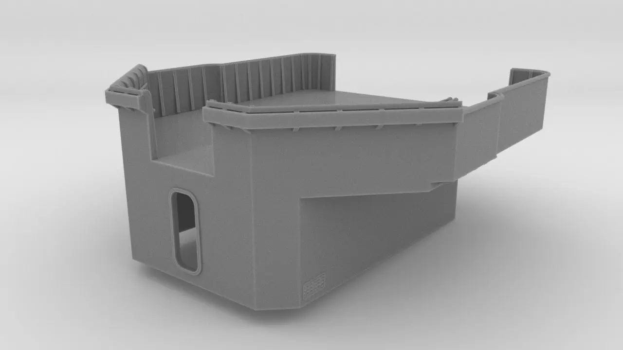 1/72 USS Fletcher Square Bridge Deck - distefan 3d print