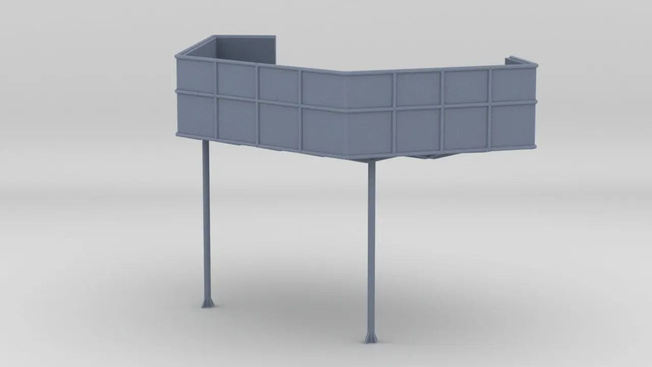 1/72 USS Fletcher "Square Bridge" Deck Platform 20mm - distefan 3d print