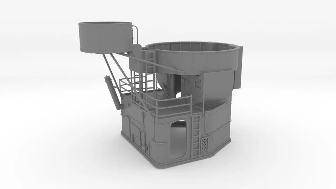 1/72 USS Fletcher Stern Bridge - distefan 3d print
