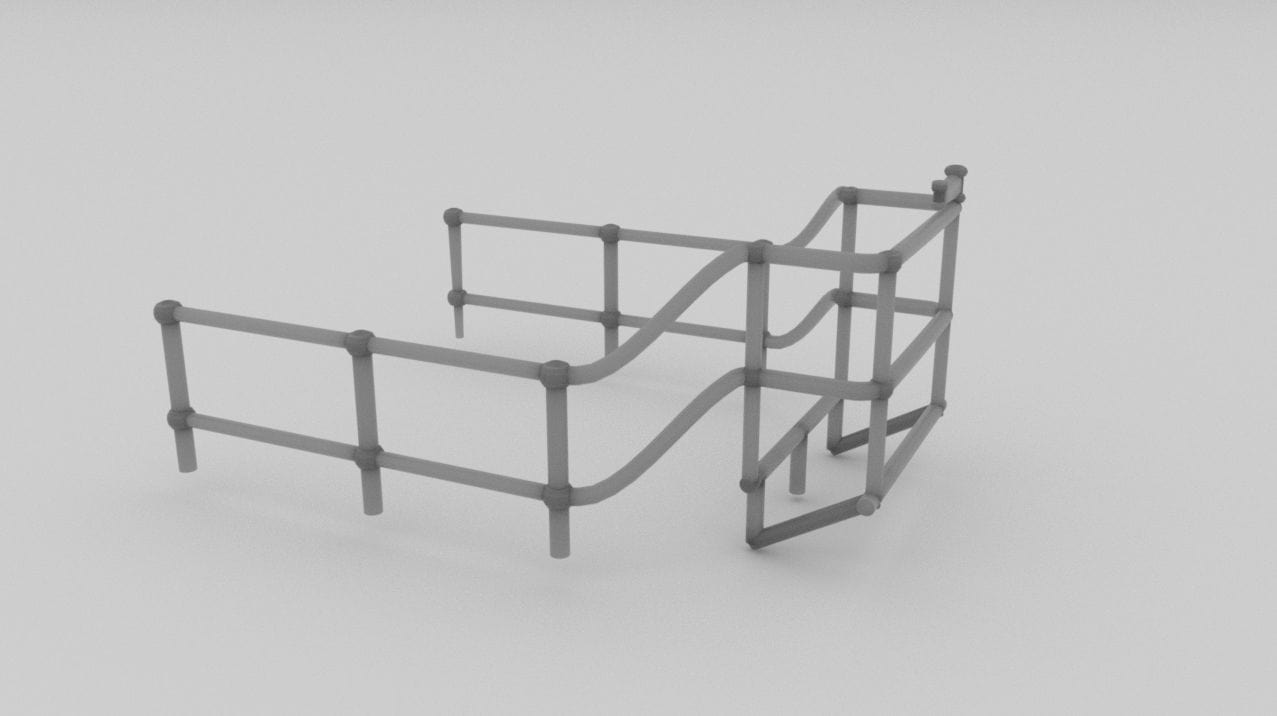 1/72 USS Gato Top Gun Deck Railing - distefan 3d print