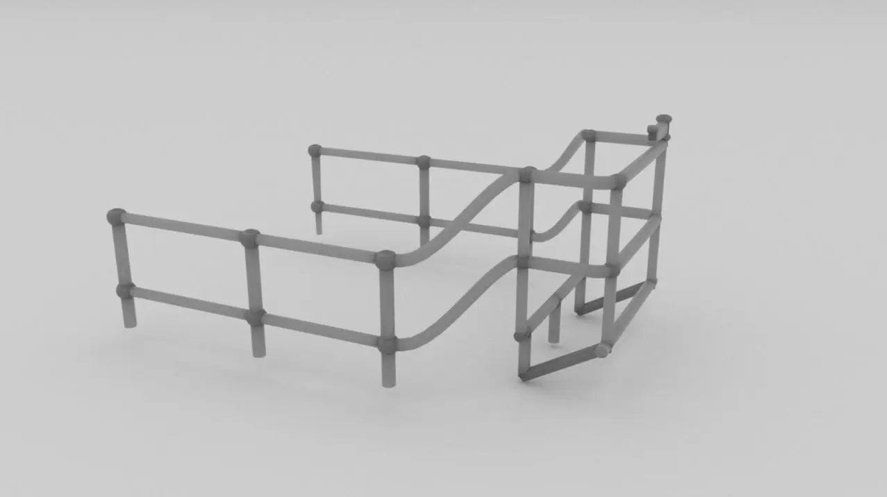 1/72 USS Gato Top Gun Deck Railing - distefan 3d print