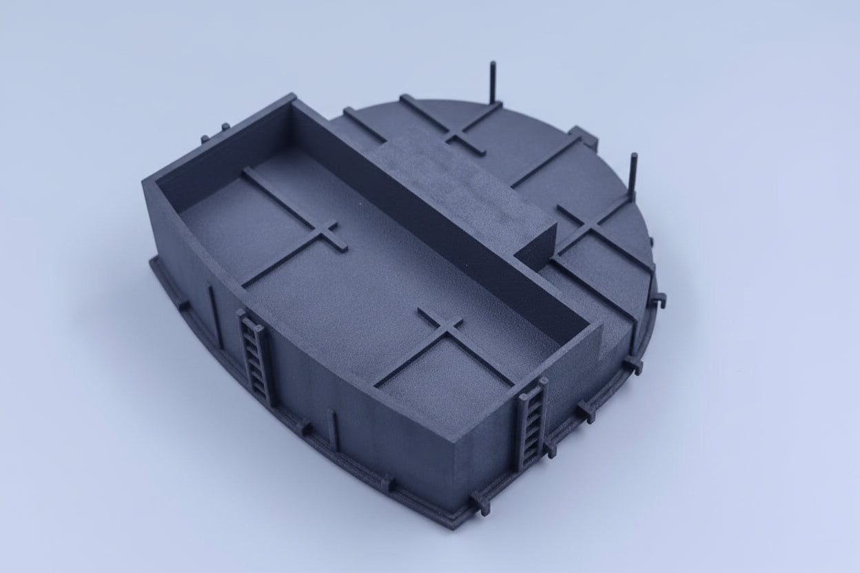 1/72 USS Iowa BB-61 Stern Main Turret Tub for 40mm Bofors 3dspro