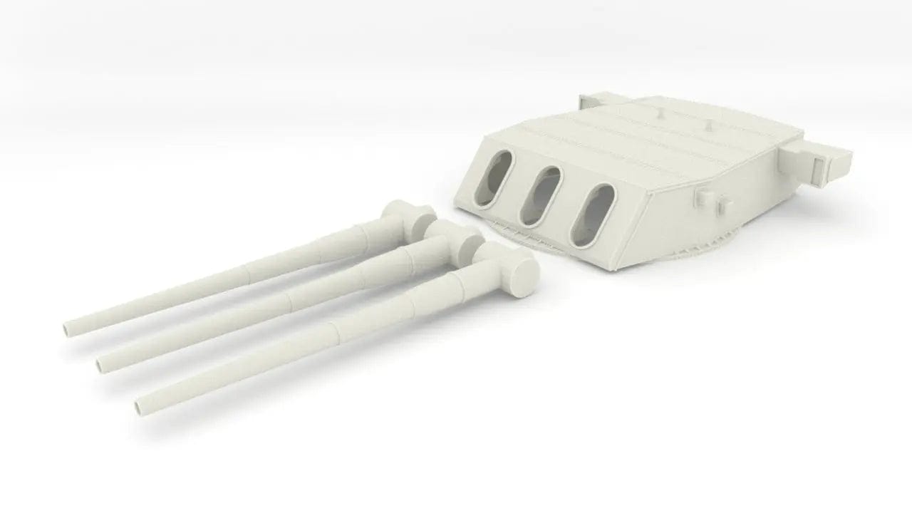 1/72 USS Iowa class 16"/50 Turret 1 SET - distefan 3d print