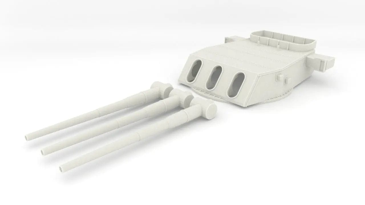 1/72 USS Iowa class 16"/50 Turret 2 SET - distefan 3d print