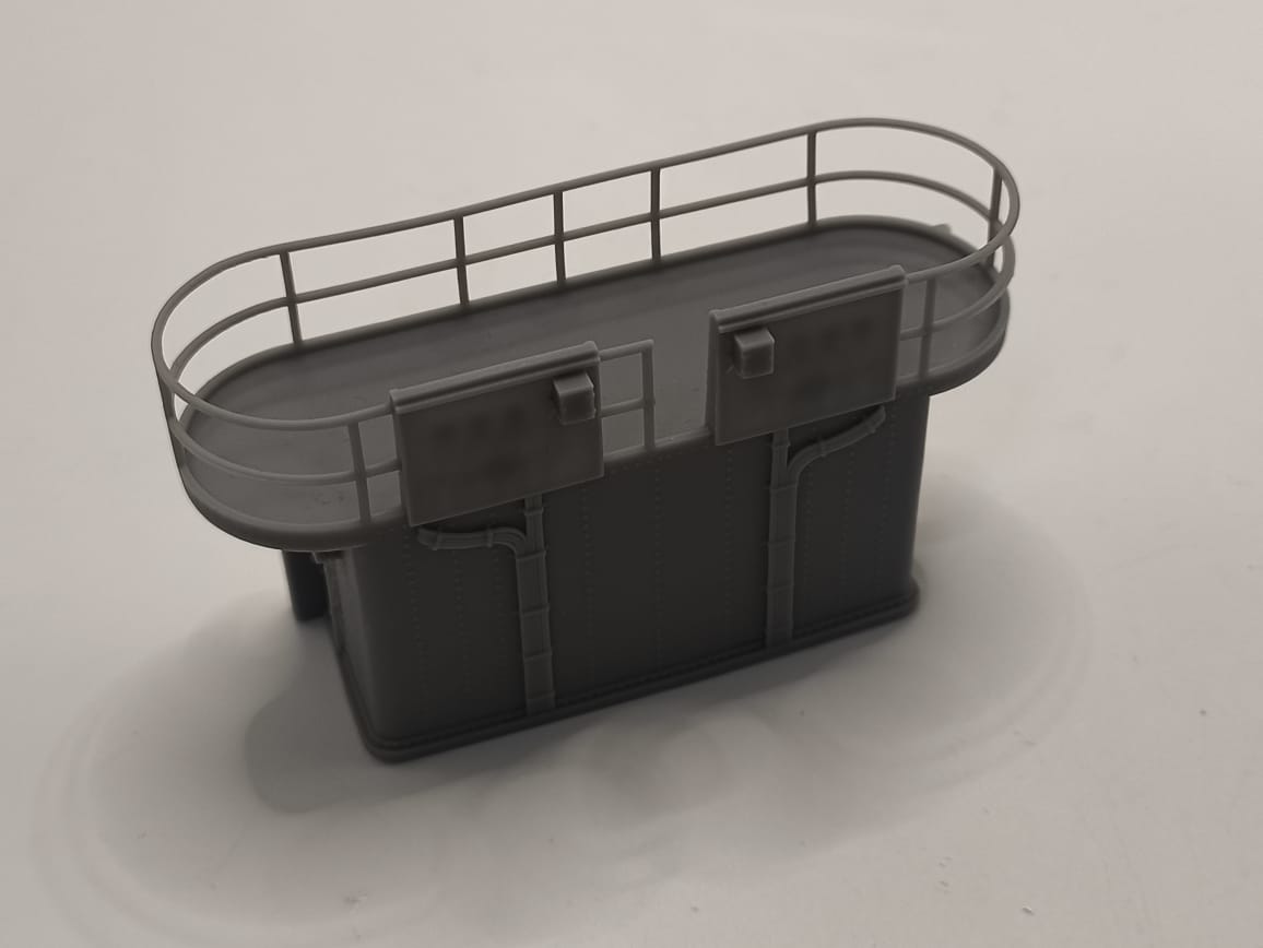 1/72 USS Kidd (DD-661) Amidships Deck 1 Deckhouse - distefan 3d print